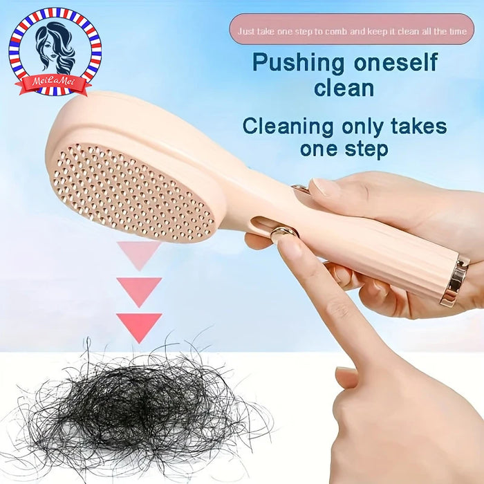 1pcs Magic Retractable Hair Comb-Anti-Static Scalp Massaging & Detangling Brush for All Hair Types Holiday Gift Box Beauty Tool